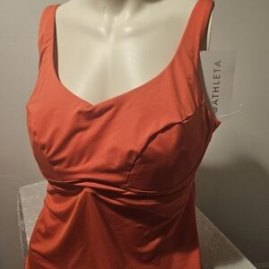Athleta Orange Sleeveless Top